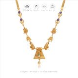 Shanmuga Grace 925 Gold Polish Silver Necklace