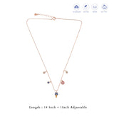 Little Meow Star Rose Gold Polish 925 Silver Pendant (3+ Yrs)