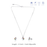Dreamy Unicorn 925 Silver Kids Pendant With Studs(3+ Years)