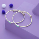 Elegant Butterfly 925 Silver Kid Bangles (0-5 Yrs)