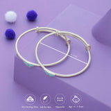 Elegant Butterfly 925 Silver Kid Bangles (0-5 Yrs)