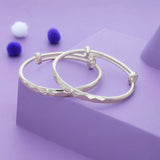 MinimalCharm 999 Silver Kid Bangles (0-5 Yrs)