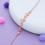 Premium Butterfly Adjustable Rose Gold Polish 925 Silver Bracelet