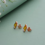 Giraffe Rose Gold Polish 925 Silver Stud for Kids & Teen(5+ Yrs)