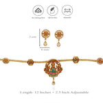 Shakti Grace 925 Silver Traditional Necklace Set