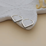 Vivid oxidized 925 adjustable Silver Toering