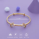 Unicorn Fantasy 18K Gold Polish Silver Kid Bangle (0-5 Yrs)