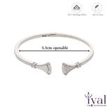 Shimmering 925 Silver Kada