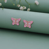 Butterfly Rose Gold Polish 925 Silver Stud for Kids & Teen(5+ Yrs)