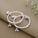 Elegant Classic Silver Anklet for Babies(3 to 6months)