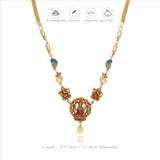 Padma Shobha 925 Gold Polish Silver Necklace