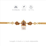 Lakshmi Vaibhavam 925 Gold Polish Silver Bracelet