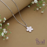 Lovely Flower 925 Silver Kids Chain Pendent(3+ Years)