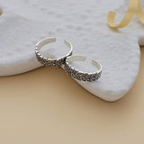Enchanting oxidized 925 adjustable Silver Toering
