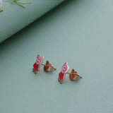 925 Sterling Silver Peppa Pig Studs for Kids (3+ Yrs)
