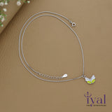 Cute Butterfly 925 Silver Kids Chain Pendent(5+ Years)