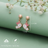 Lovely Bunny Rose Gold Silver Drops(5+ Yrs)
