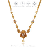 Devi Ambika 925 Silver Gold Polish Necklace