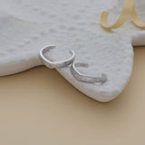 Mystic V Shape Zircon 925 Silver Toering