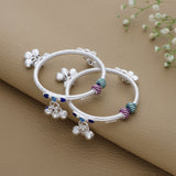 Splendid Classic Silver Anklet for Babies(3 to 6months)