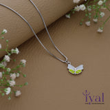 Cute Butterfly 925 Silver Kids Chain Pendent(5+ Years)