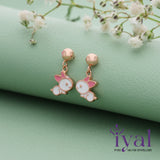 Lovely Bunny Rose Gold Silver Drops(5+ Yrs)