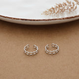 Simple Band  Silver Adjustable Toe Ring
