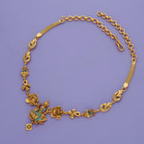 Shripadmika 925 Silver Gold Polish Necklace