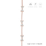 Modern Rose Gold Polish 925 Silver Bracelet