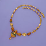 Padmashri Alankara 925 Gold Polish Silver Necklace