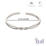 Twisted 925 Silver Kada