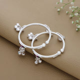 Alluring Classic Silver Anklet for Babies(3 to 6months)