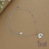 Gorgeous Rainbow 925 Silver Kids Chain Pendent(3+ Years)