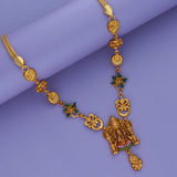 Padmahara Devi 925 Silver Gold Polish Necklace