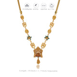 Padmahara Devi 925 Silver Gold Polish Necklace