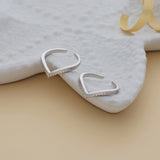 Cute V Shape 925 Silver Toering