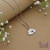 Gorgeous Rainbow 925 Silver Kids Chain Pendent(3+ Years)