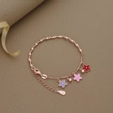 Lovable Charm 18k Rose Gold Polish Silver Kid Kada(3 - 8Yrs)-single