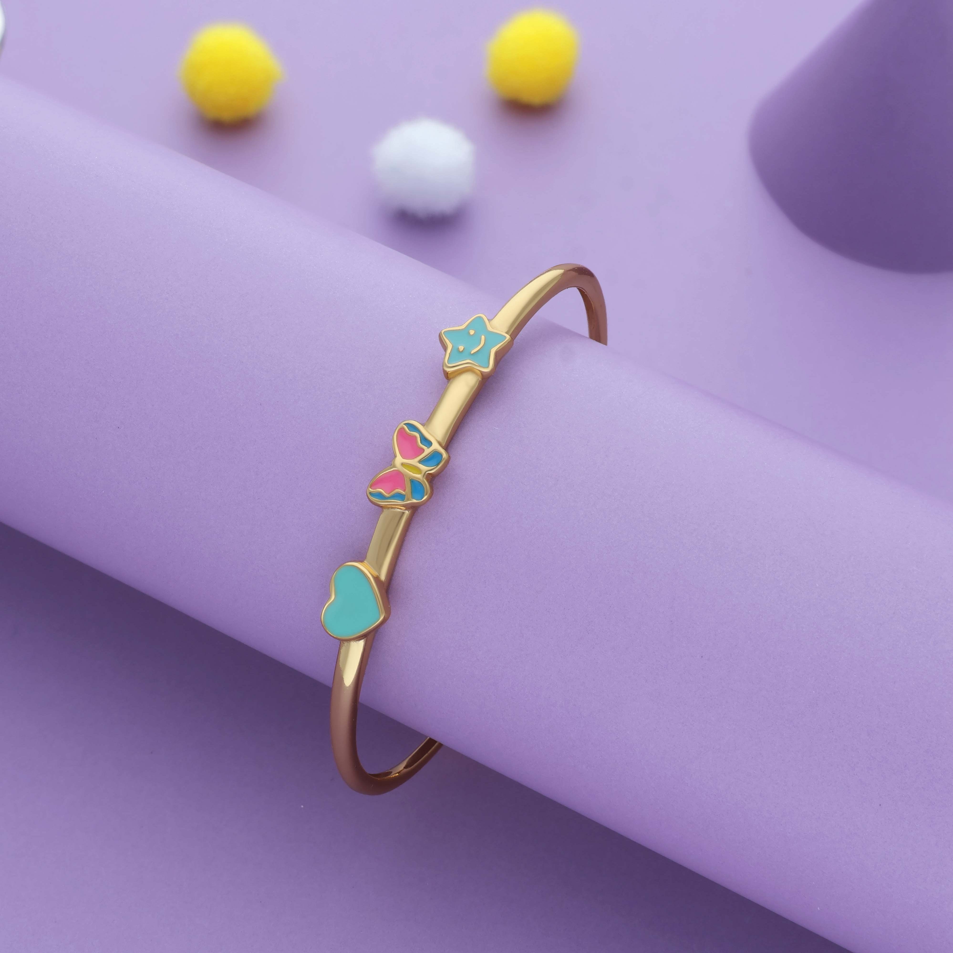 StarHeart Butterfly Trio Kid Bangles (0-5 Yrs)