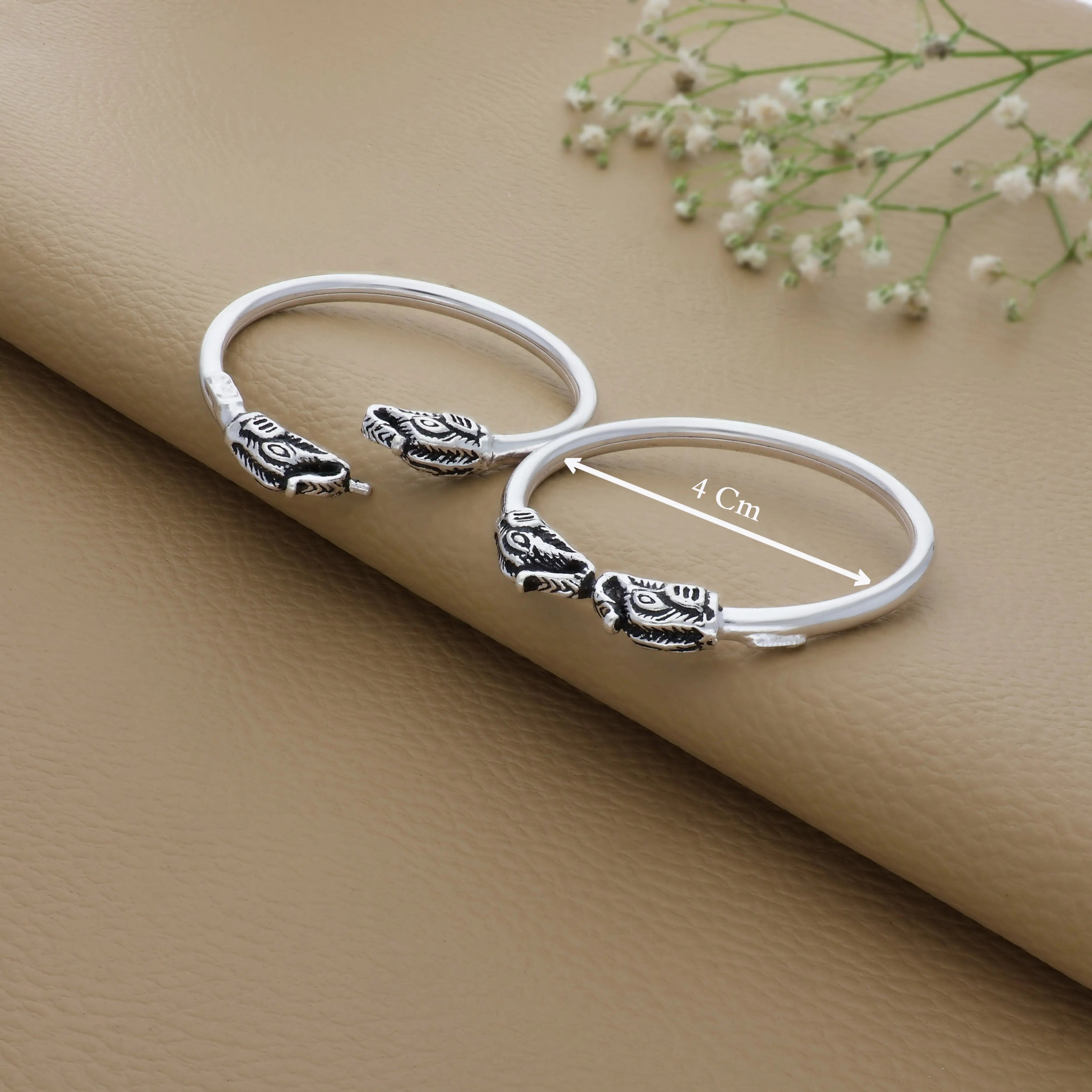Elephant Silver Kada for Boys(3 - 6months)