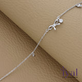 Radiant Minimal Bow Silver Bracelet