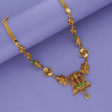 Padmambika 925 Silver Gold Polish Necklace