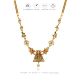 Padmambika 925 Silver Gold Polish Necklace
