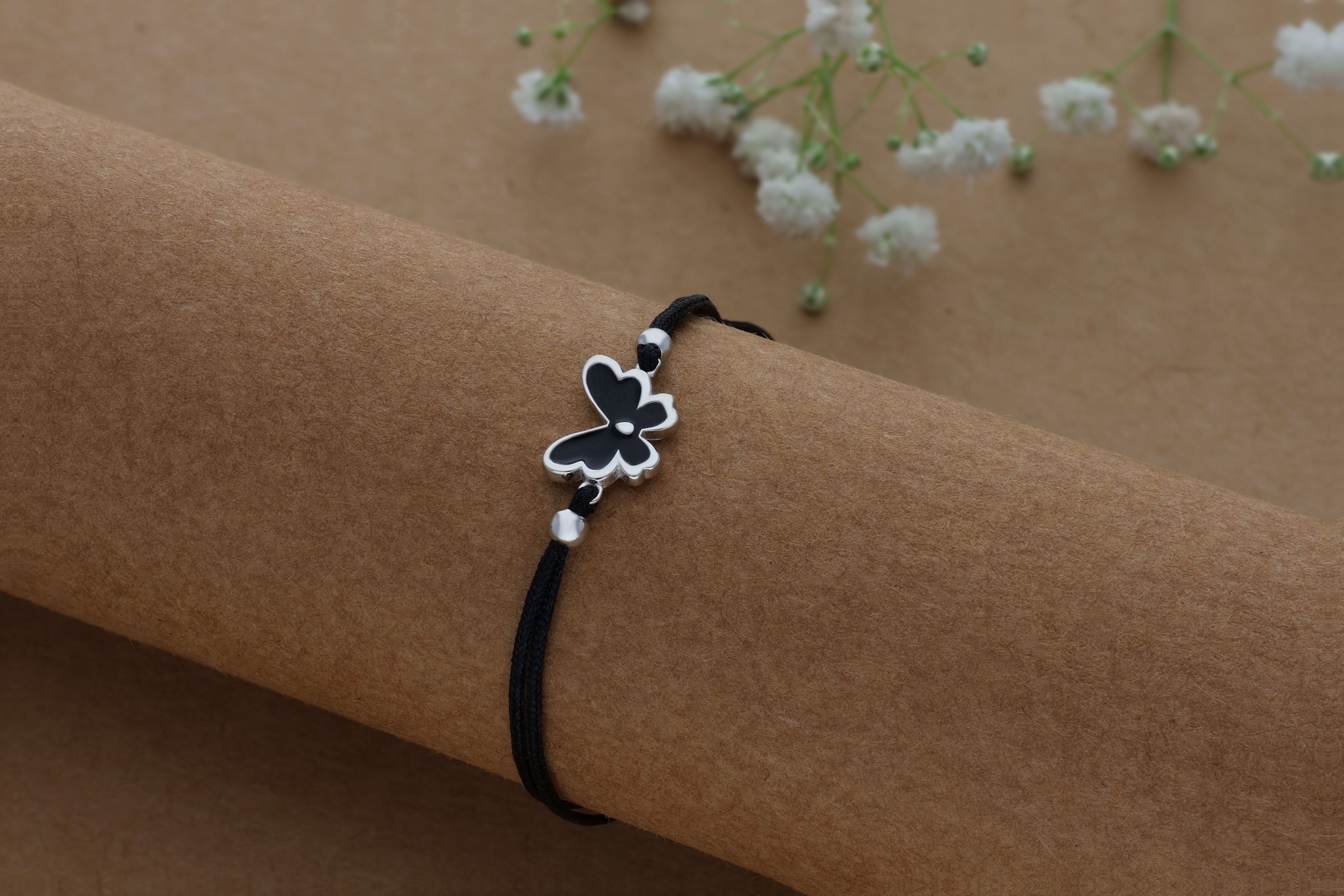 Butterfly Thread 925 Silver Anklet for Kids(3 - 8Years)