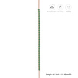 Awesome Green Stone Rose Gold Polish 925 Silver Bracelet