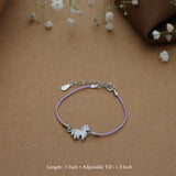Unicorn Thread 925 Silver Anklet for Kids(6months - 3Years)