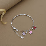 Flower Charm Silver Kada(3 - 8Yrs)- single