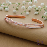 Twisted Rose Gold Polish 925 Silver Kada