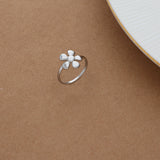 Incredibly Simple Flower Silver Ring