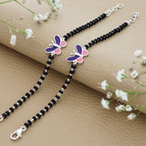 Blissful Butterfly Silver Nazariya for Baby Hand(1 - 2Yrs)
